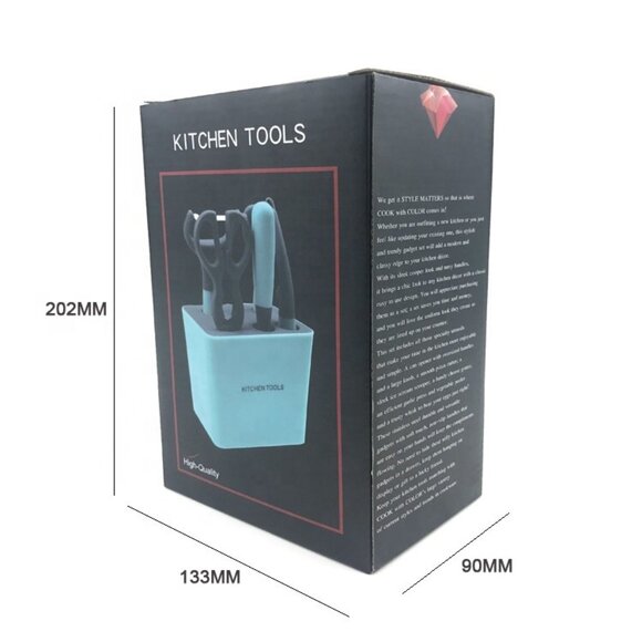 Cook with Color Kitchen Utensil Set - Aqua - Picture 3 of 3